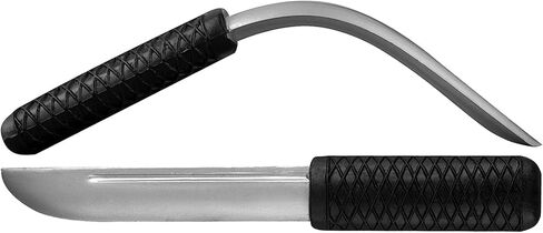 مجموعة سكاكين مطاطية مزيفة مكونة من قطعتين - سلاح تدريب فنون قتالية احترافية للدفاع عن النفس in Kuwait