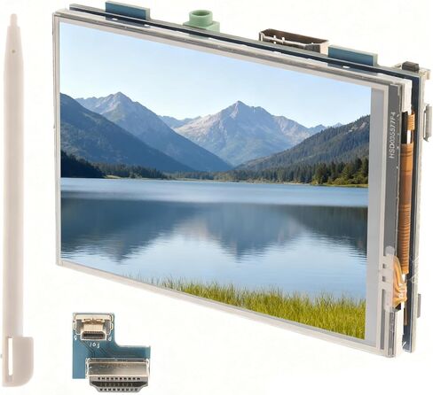 3.5 inch HDMI TFT LCD Module Screen Display for Raspberry Pi 4, Display Module USB Touch Screen, Real HD 1920x1080 LCD Display with Touch Pen, Compatible with Raspberri 4/3/4B/3B+/3B Model B MPI3508 in Saudi Arabia