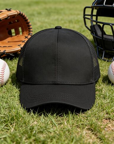 قبعة Pro Umpire للجنسين فليكس فيت 4 غرز البيسبول الرسمية البيسبول الأسود قبعة الحكم مجموعة الحكام in Kuwait