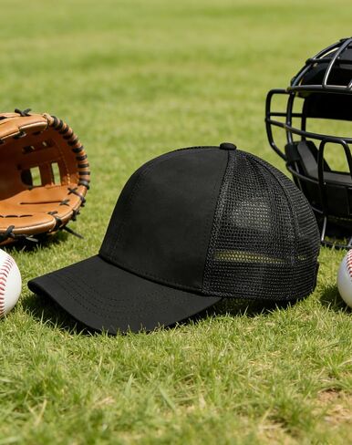 قبعة Pro Umpire للجنسين فليكس فيت 4 غرز البيسبول الرسمية البيسبول الأسود قبعة الحكم مجموعة الحكام in Kuwait