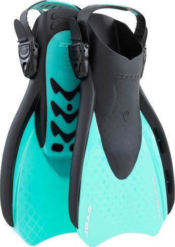 Cressi Star Short Adjustable Open Heel Fins - Light for Travel, Robust and Durable Design - Designed in Italy in Saudi Arabia