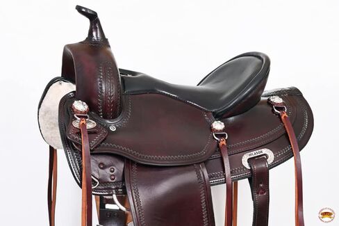 HILASON Western Draft Horse Trail Pleasure American Leather Saddle | for Horses in Saudi Arabia