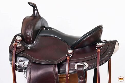 HILASON Western Draft Horse Trail Pleasure American Leather Saddle | for Horses in Saudi Arabia