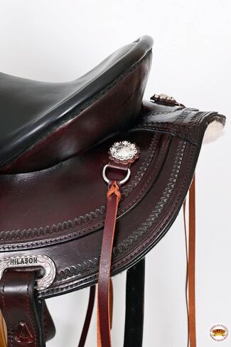 HILASON Western Draft Horse Trail Pleasure American Leather Saddle | for Horses in Saudi Arabia
