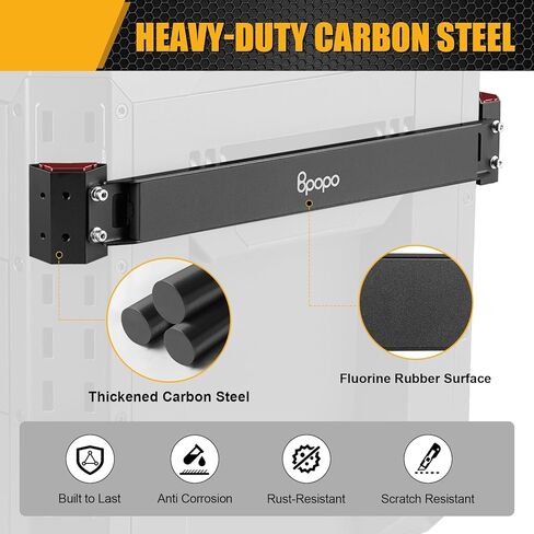 Magnetic Bar Mount Fits for ToughBuilt StackTech Rolling Tool Box, Heavy-Duty Magnetic Tool Holder Strip Mounts to Side of Toolbox, No-Drill Installation Keeps Tools Accessible in Kuwait