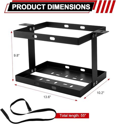 حامل علب غاز سعة 5 جالون (20 لتر) مع حزام تأمين، ودعامة تركيب خزان الوقود الفولاذي المشكل على البارد المتوافقة مع علب غاز الغرب الأوسط in Kuwait