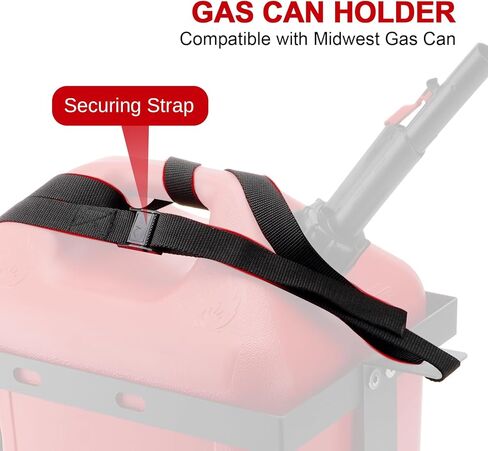 حامل علب غاز سعة 5 جالون (20 لتر) مع حزام تأمين، ودعامة تركيب خزان الوقود الفولاذي المشكل على البارد المتوافقة مع علب غاز الغرب الأوسط in Kuwait