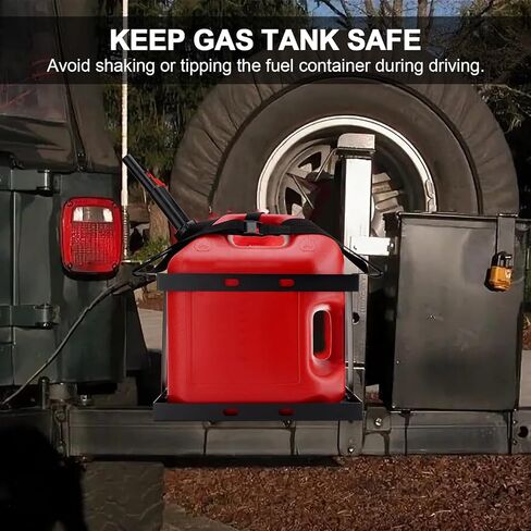 حامل علب غاز سعة 5 جالون (20 لتر) مع حزام تأمين، ودعامة تركيب خزان الوقود الفولاذي المشكل على البارد المتوافقة مع علب غاز الغرب الأوسط in Kuwait