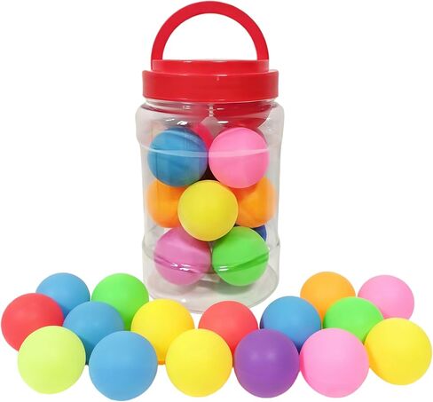 14/28 Pack Colorful Bucket-Packed Ping Pong Balls - PP Material for Kids Adult Games/Pet Toys, ABS Material for Training in Saudi Arabia