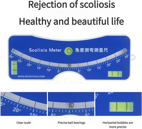 Scoliosis Test Meter With Horizontal Bubble Scoliometer 0–30° For Back Diagnosis And Assessment Corrector in Saudi Arabia