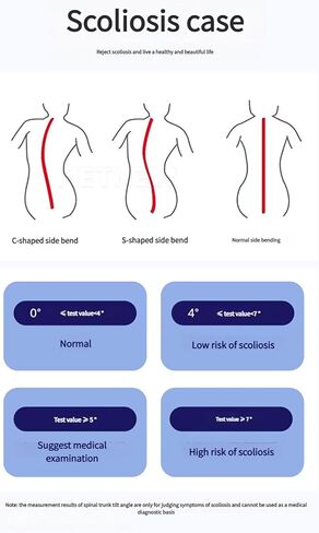 Scoliosis Test Meter With Horizontal Bubble Scoliometer 0–30° For Back Diagnosis And Assessment Corrector in Saudi Arabia