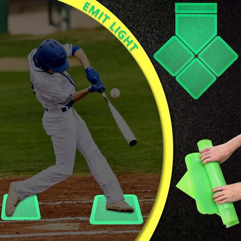 Baseball Home Plate & Base 5-Piece Set – Ractice Training Equipment for Baseball, Softball, Kickball – 3 Base Plates, 1 Home Plate, 1 Pitcher’s Plate – Backyard, Field Use in Saudi Arabia