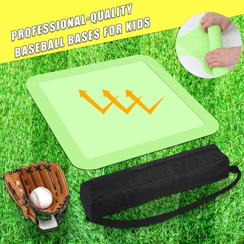Baseball Home Plate & Base 5-Piece Set – Ractice Training Equipment for Baseball, Softball, Kickball – 3 Base Plates, 1 Home Plate, 1 Pitcher’s Plate – Backyard, Field Use in Saudi Arabia