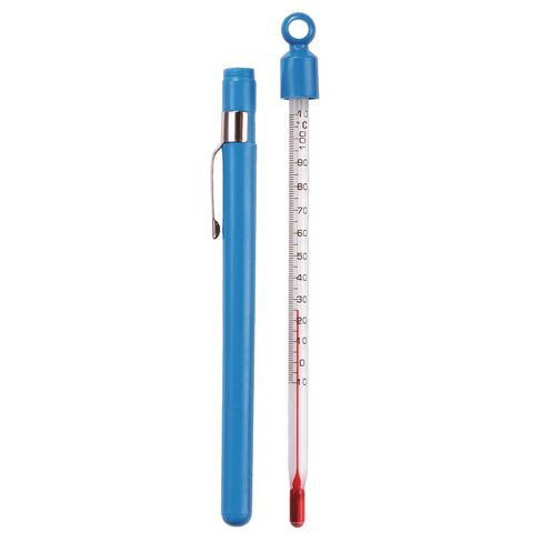 Sper Scientific 738730 Pocket Thermometer -40~70ºC & -40~160ºF (Box of 12) - Red Alcohol-Filled, Total Immersion, 6" Long with Blue Plastic Holder in Saudi Arabia