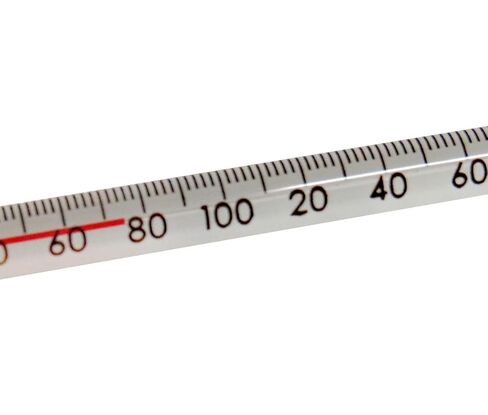 Sper Scientific 738730 Pocket Thermometer -40~70ºC & -40~160ºF (Box of 12) - Red Alcohol-Filled, Total Immersion, 6" Long with Blue Plastic Holder in Saudi Arabia