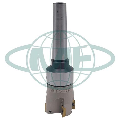 مطحنة وجه قابلة للفهرسة مقاس 2 بوصة 90 درجة CME مع شجرة MT3، تتضمن إدراجات APKT1604، 4 مزامير in Kuwait