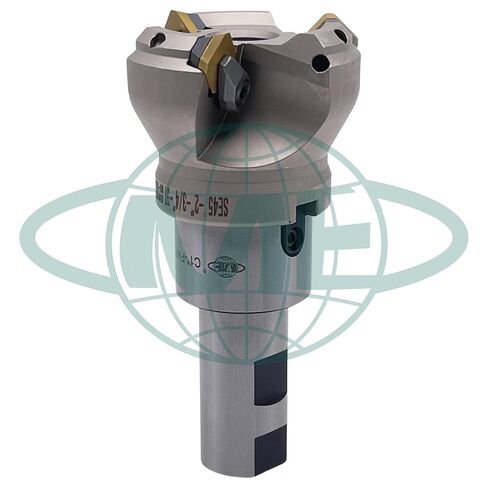 مطحنة وجه قابلة للفهرسة مقاس 2 بوصة 45 درجة CME مع 1 بوصة ويلدون شانك أربور، تتضمن إدراجات SEAN42، 3 مزامير in Kuwait