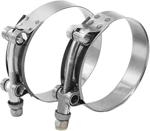 1PC T-shaped stainless steel strong throat clamp 304 Stainless Steel T-Bolt Turbo Silicone Hose Clamp SilconeT Bolt Clamp T Hose Pip(ID50-57mm) in Saudi Arabia