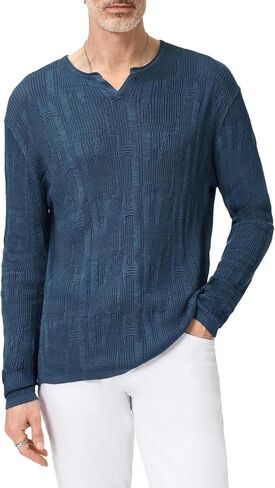 John Varvatos Men's Vinny Henley in Saudi Arabia