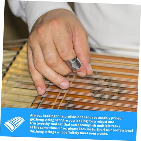 Hemoton 21pcs Full Guzheng Strings Wound Core Crisp Sound and Rich Overtones Practical Replacement for Traditional Chinese Instrument in Saudi Arabia