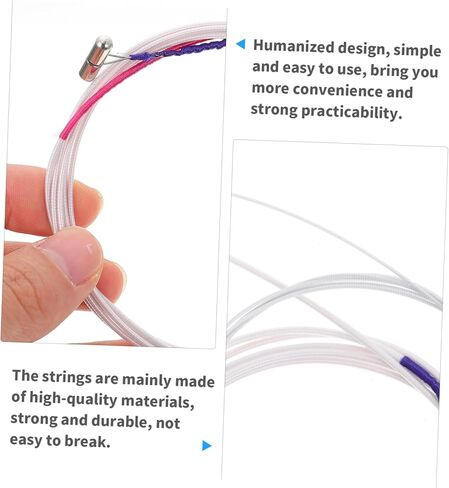 Hemoton 21pcs Full Guzheng Strings Wound Core Crisp Sound and Rich Overtones Practical Replacement for Traditional Chinese Instrument in Saudi Arabia