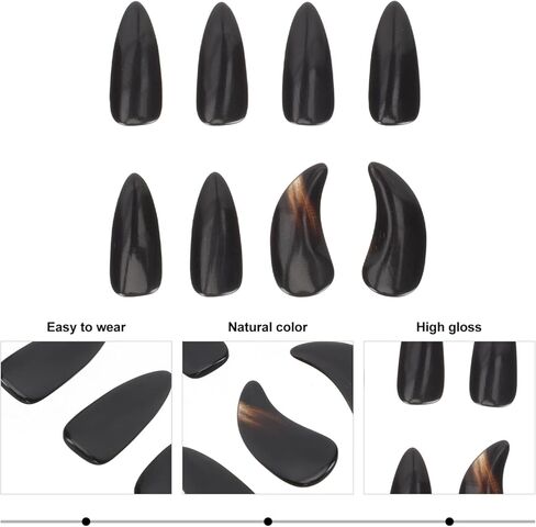 Professional Guzheng Nails Horn Finger Protectors for Guzheng Beginners Guqin Instrument (Large) in Saudi Arabia