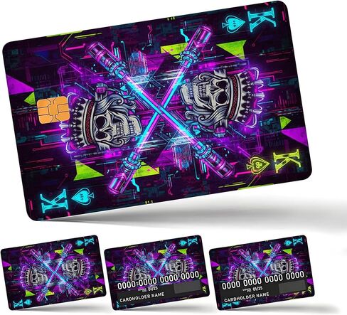 2 مجموعة بطاقة الخصم ، مجموعة واحدة مع 4 ملصقات ، جلد بطاقة الائتمان ، مجموعة البوكر ، حامي بطاقة Medicare ، واقي بطاقة الضمان الاجتماعي ، SNIEME CREDIT CARD SKIN in Kuwait