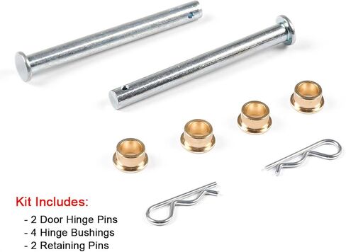 OUKENS Metal Door Hinge Pins Kit, Front Driver Side Door Hinge Pin Replacement Fitscreen Door Hinges Replacement for Ford Mustang 1994-2004 in Saudi Arabia