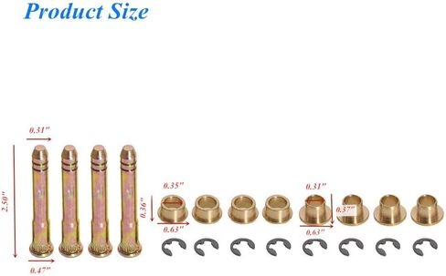 labwork Door Hinge Pin Replacement for Honda Accord Civic CR-V CRX CX DX EX SI EG6 B16 D16 EK EG EH in Kuwait