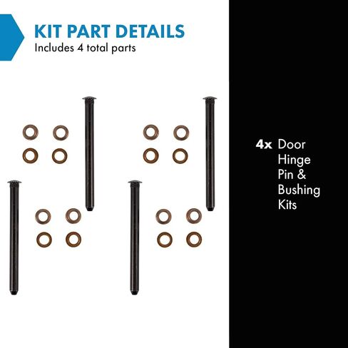 TRQ Door Hinge Pin & Bushings 4 Kits for GM New in Saudi Arabia