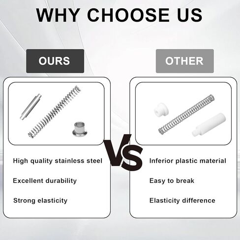 طقم دبوس مفصل باب العاصفة K 5131 - 3 قطع استبدال دبوس مفصل باب الشاشة مع 6 أغطية جلبة و3 نوابض، ومفصلات أبواب لأبواب العاصفة، وأبواب الشاشة، وأنواع لارسون وأندرسون in Kuwait