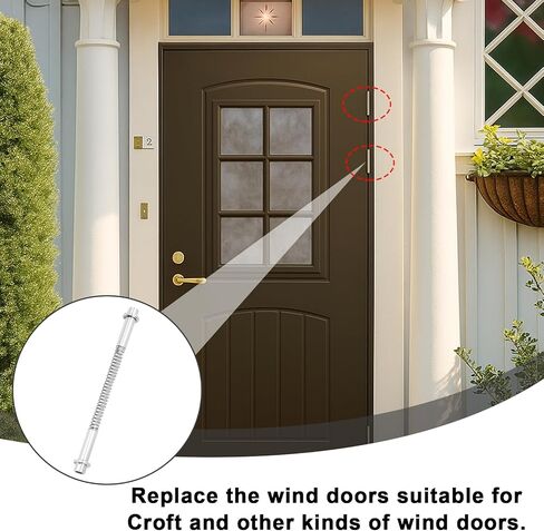 طقم دبوس مفصل باب العاصفة K 5131 - 3 قطع استبدال دبوس مفصل باب الشاشة مع 6 أغطية جلبة و3 نوابض، ومفصلات أبواب لأبواب العاصفة، وأبواب الشاشة، وأنواع لارسون وأندرسون in Kuwait