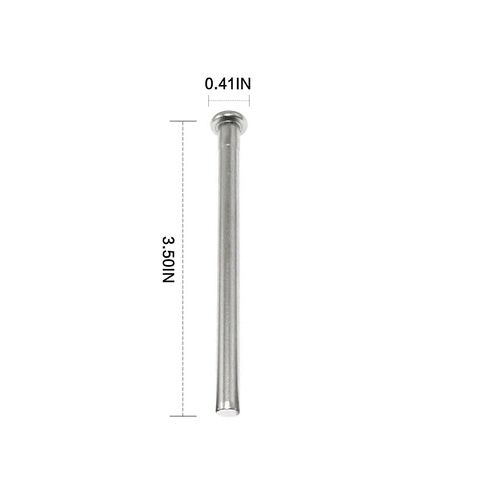 4 Pack 3.5 Inch Stainless Steel Silver Door Hinge Pins - Heavy Duty Interior Door Security Replacement Hardware, Anti-Rust Anti-Theft Hinge Repair Kit in Saudi Arabia