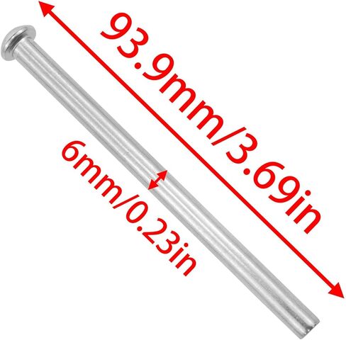 3.5 Inch Door Hinge Pin Outlet Hinge Pins for Door Closure Function to Replace Silver 6PCS in Saudi Arabia