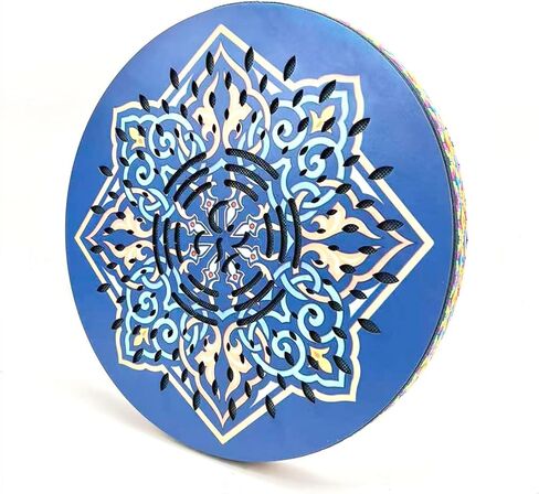 طبلة المحيط مقاس 12 بوصة، شفاء الصوت، قرص المطر "سقوط الماء"، موسيقى المحاكاة الصوتية، هدية لمرافقة أداء التأمل في اليوغا (الزهرة الزرقاء) in Kuwait