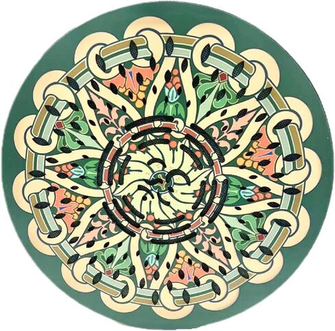 12INCH Ocean Drum,Sound Healing,Rain Disk "Water-Fall",Onomatopoeic Music,Gift For Yoga Meditation Performance Accompaniment（Blue Flower） in Saudi Arabia