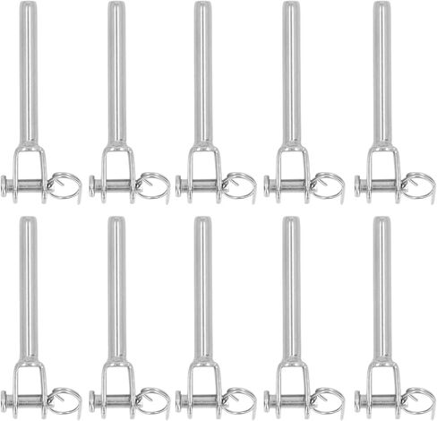Jeanoko 10Pcs HighQuality Stainless Steel 3mm Wire Cable Rope Jaw Swage End Fitting Set for Marine and Industrial Purposes in Saudi Arabia