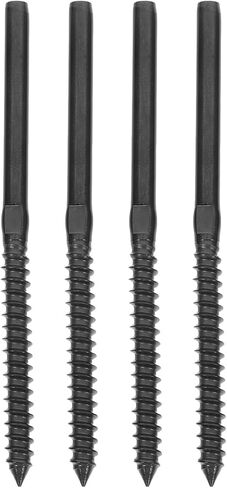 4 Sets Stainless Steel Cable Railing Threaded Terminal Fittings for Stair and Deck Wire Rope System 1/8 Inch Invisible Rope End Fitting Hardware Kit in Saudi Arabia