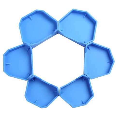 Dental Model Base Former Dental Casting Trimming Impression Tray Impression Trays Base Molds Silicone S/M/L for Dental Lab 6 Pcs in Kuwait