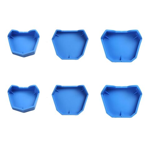 Dental Model Base Former Dental Casting Trimming Impression Tray Impression Trays Base Molds Silicone S/M/L for Dental Lab 6 Pcs in Kuwait