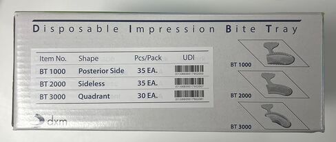 30 Disposable Impression Bite Trays DIBT Quadrant + free 48 Heavy Body mixing tips in Kuwait