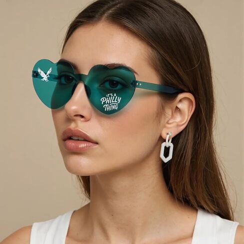 Football Sunglasses Game Day Glasses Outfits Eagles Merch Gifts for Men Women in Saudi Arabia