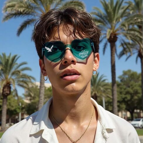 Football Sunglasses Game Day Glasses Outfits Eagles Merch Gifts for Men Women in Saudi Arabia