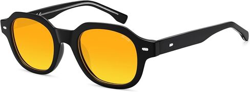 SOJOS Retro Polygon Round Polarized Sunglasses for Men Women,Vintage Italian Acetetace Frame Hand Made Style SJ2667 in Saudi Arabia