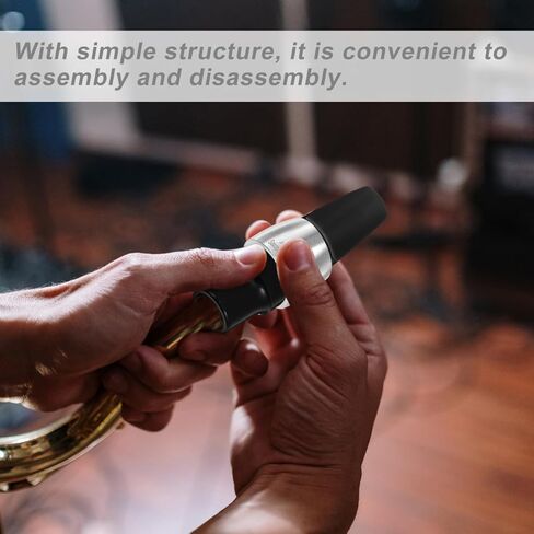 Luxshiny Alto Saxophone Ligature Metal Clip Replacement Part Lightweight Wind Instrument Accessory for Secure Fit and Improved Tone Clarity in Kuwait