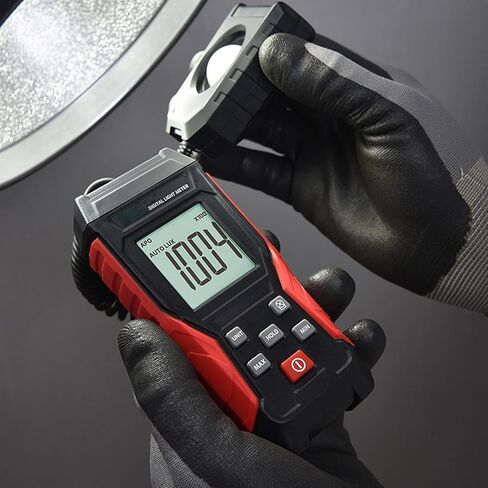 Digital Illuminometer Light Meter 200000LX Split Type ABS Construction - Wide Measurement Range and Alarm Settings for Indoor Lighting Inspection in Saudi Arabia