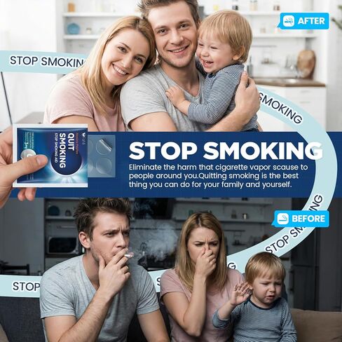 60 Count - Nicotine Patches 3mg (Applicable to Step 1/Step 2/Step 3), Transdermal Stop Smoking Aid for Craving Relief, Flexible Dosing with Fast-Acting Nicotine Replacement Therapy in Kuwait