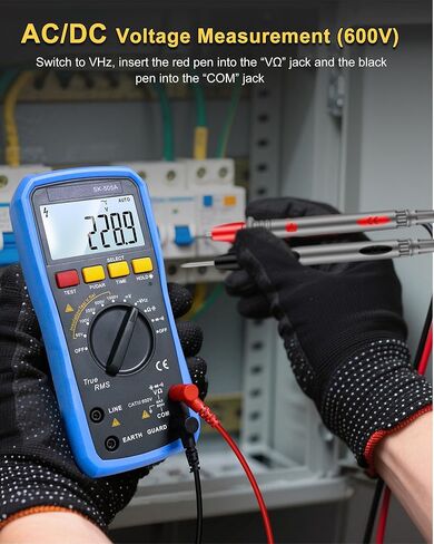 مقياس مقاومة العزل 2 في 1 ومقياس رقمي متعدد، مقياس ميغا أومتر 20 جيجا أوم/1000 فولت مع نطاق تلقائي، الاحتفاظ بالبيانات، جهاز اختبار جهد التيار المتردد/التيار المستمر، قياس السعة لاختبار المنزل الكهربائي in Kuwait