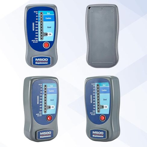 M500 Electronic Megohmmeter, Insulation Teste with Soft Carrying Case, 1000 Megohms at 500 V, for Motors, HVAC, Wiring in Kuwait