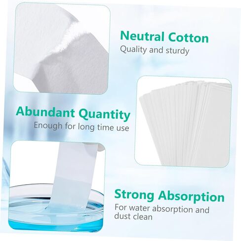 Zerodeko 500pcs Absorbing Paper Supplies Dust Removal Paper Strips for Ink and Lens Cleaning Classroom Science Experiments in Saudi Arabia